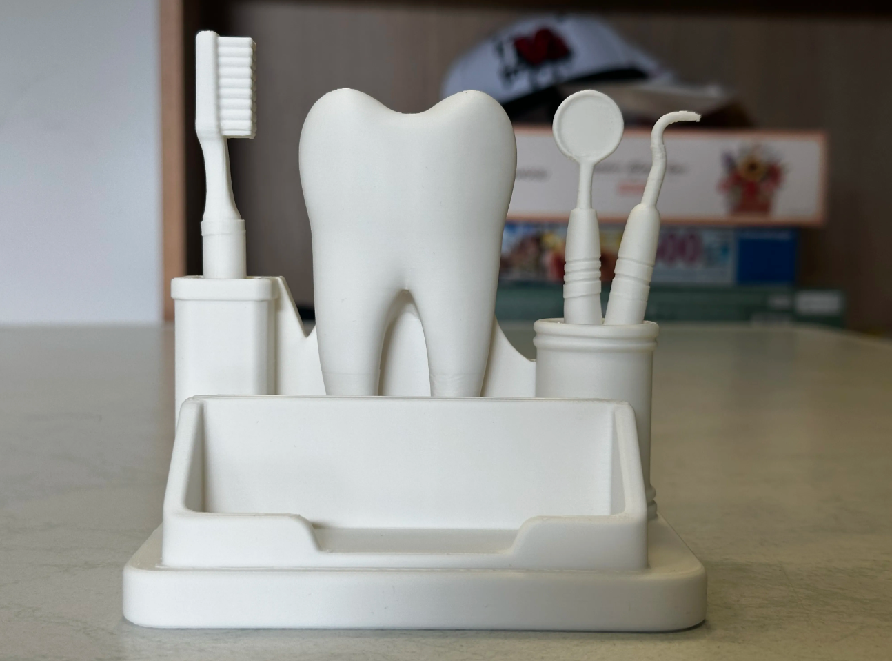Dentist Business Card Holder - Tooth Organizer