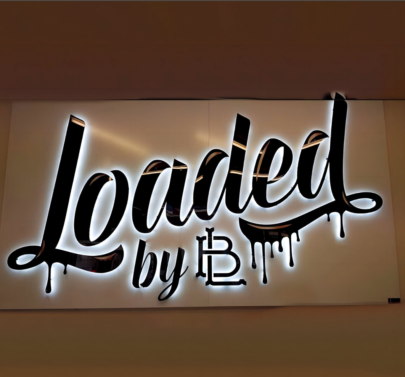 3D Backlit Sign, Business LOGO Sign,Custom logo Sign,Beauty Salon Sign,3d letter sign,Custom backlit sign,Wall logo sign,3D logo,Custom sign