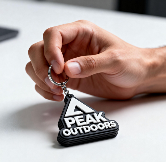 3D Printed Promotional Keyrings | Custom Logo Merchandise | Business Branding Gifts