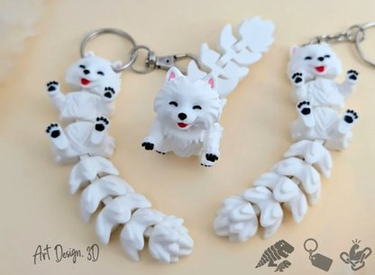 Flexi Long Tail Samoyed Dog - Strong Joints