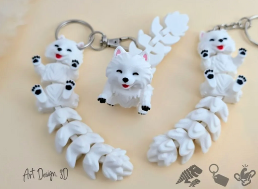 Flexi Long Tail Samoyed Dog - Strong Joints