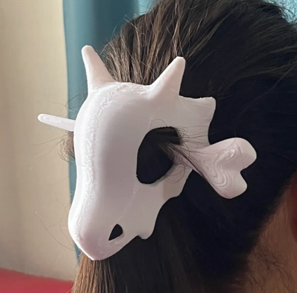 Cubone Skull Hair pin