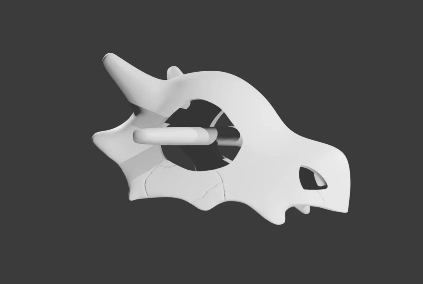 Cubone Skull Hair pin