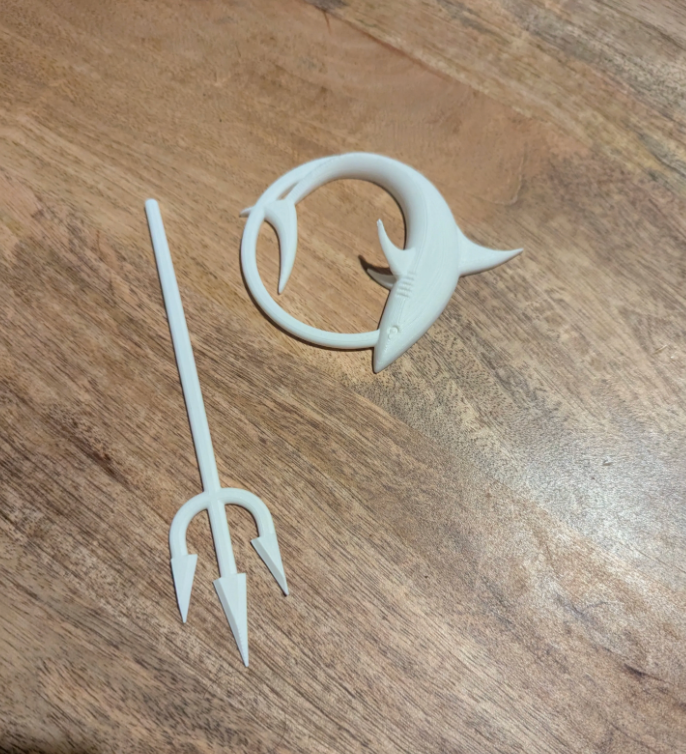 shark hair pin