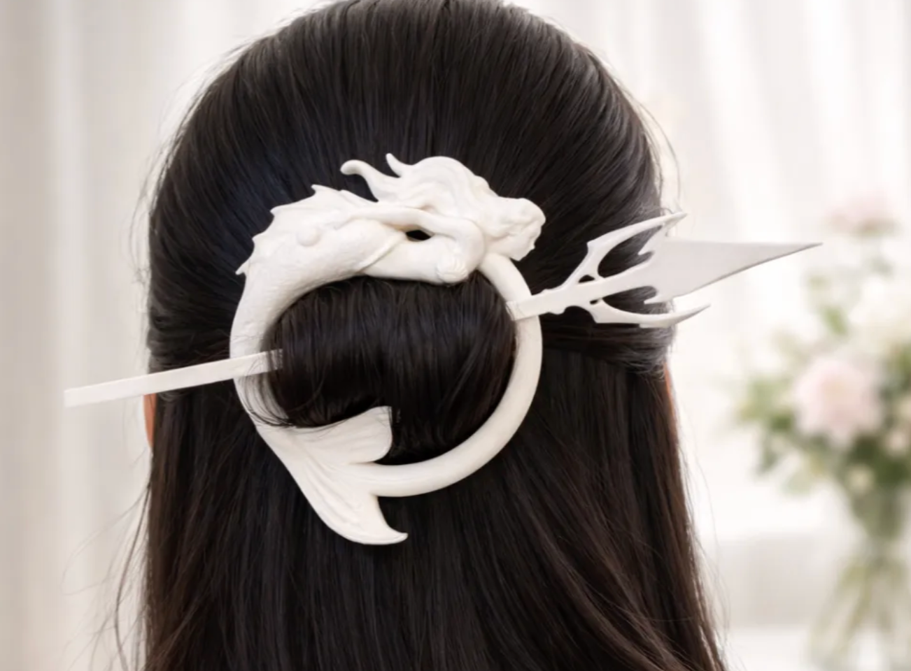 mermaid hair pin