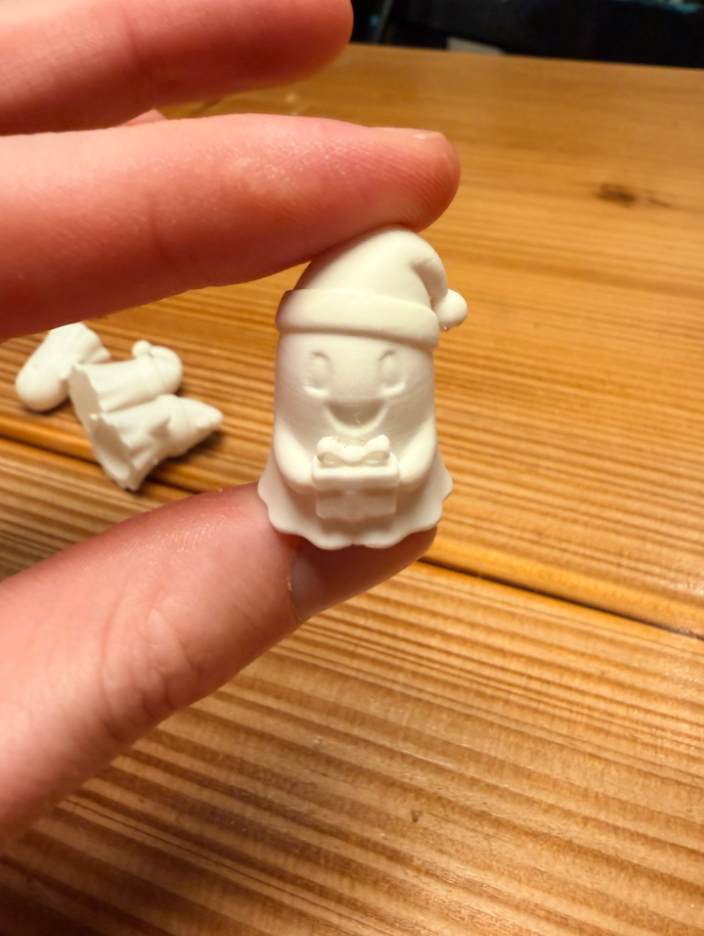 Cute Christmas ghosts - 5 cute and chunky ghosts