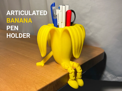Articulated Banana Pen Holder