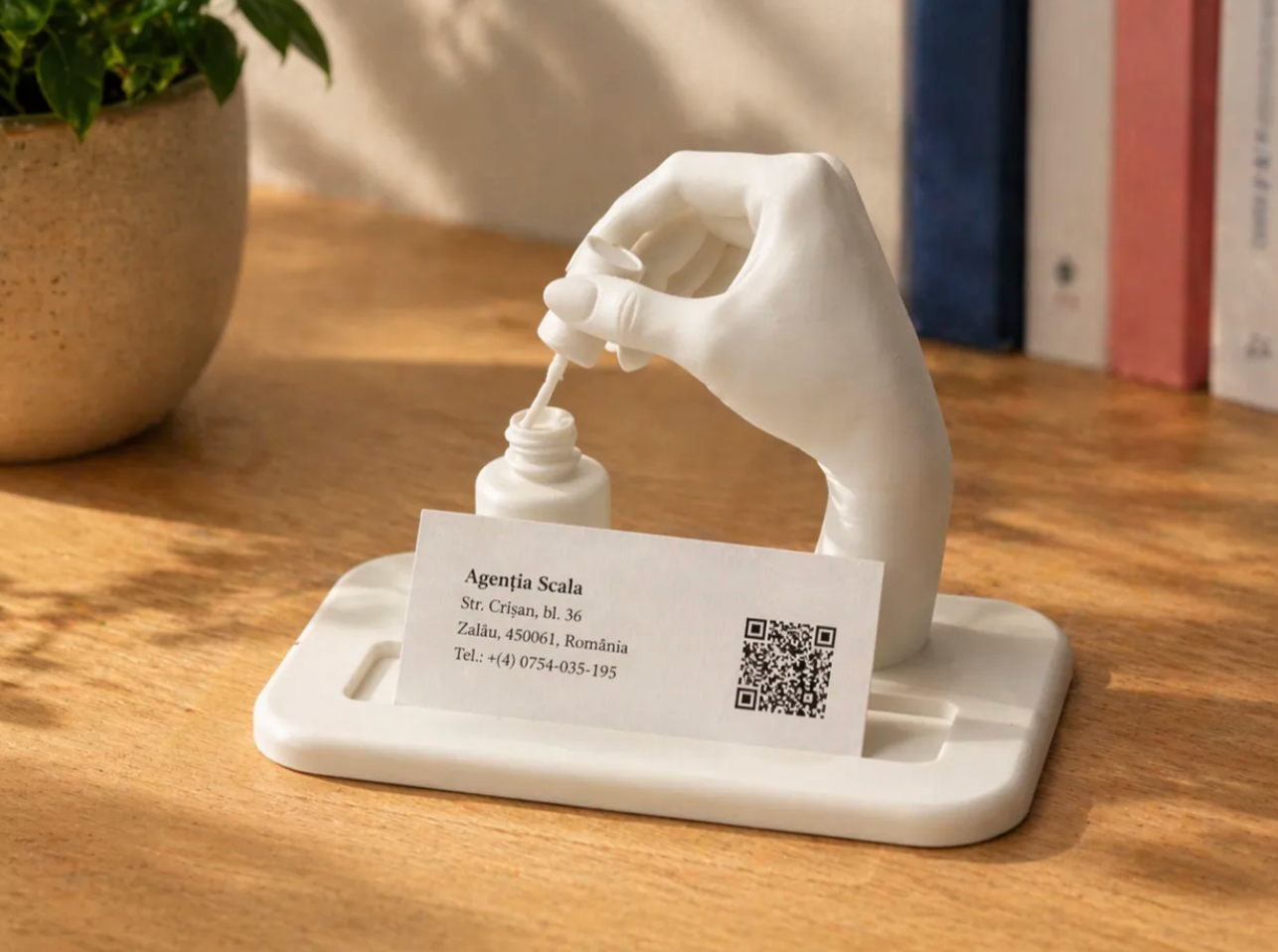 Nail Tech Business Card Holder