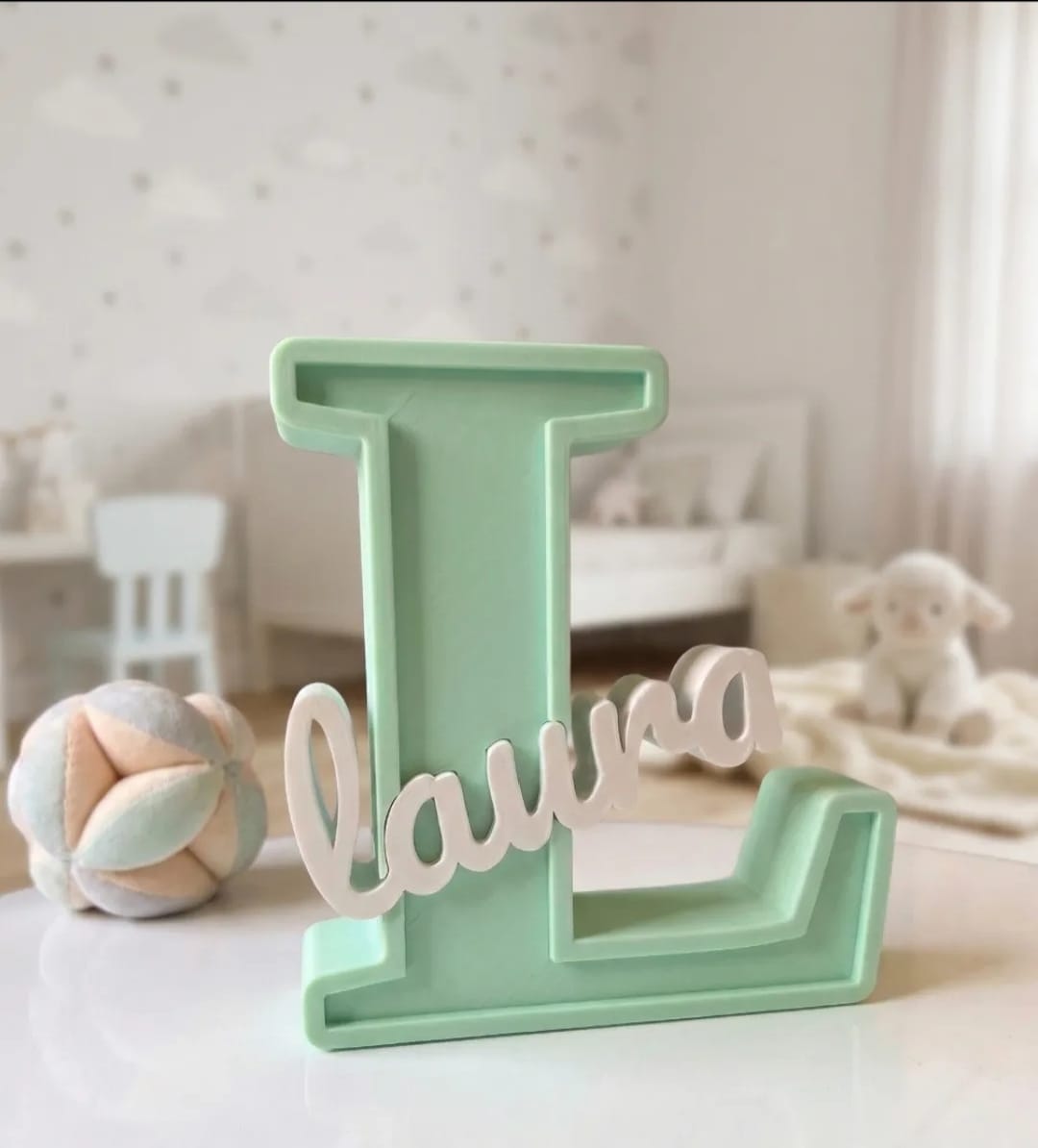 Infinity Mirror Initial Letter with Custom Name