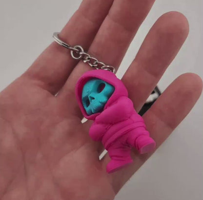 Street Skull Keychains – Action Toy Hoodie Figures